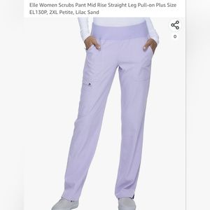 Women's plus size scrubs lavender 2XL